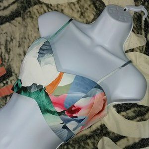 StyleStalker Abstract Multicolor Crop Top Sm